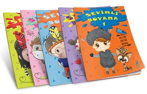 Sevimli Boyama (5 Kitap Set)