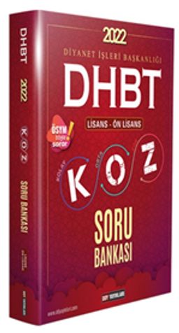 2022 DHBT Koz Lisans Önlisans Soru Bankası