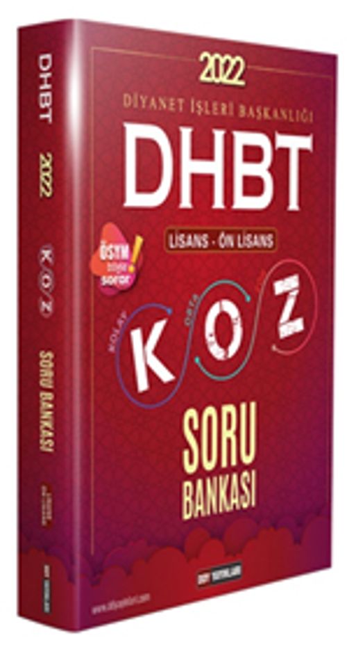 2022 DHBT Koz Lisans Önlisans Soru Bankası