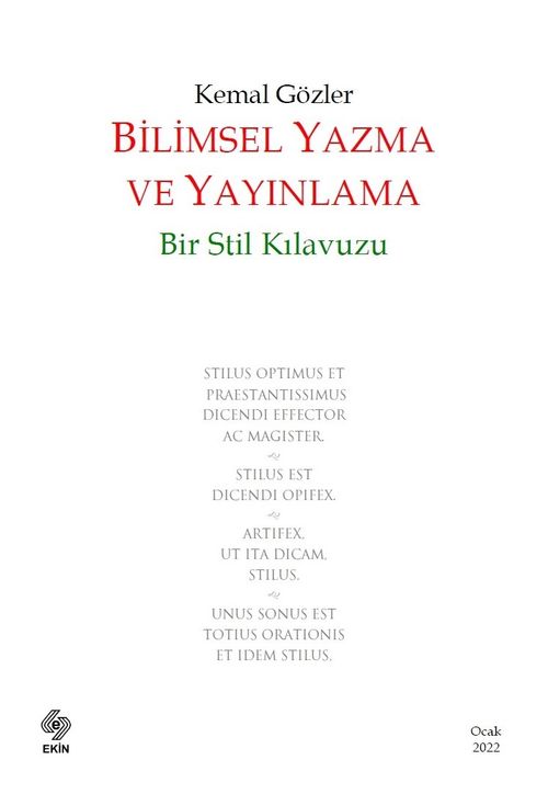 Bilimsel Yazma ve Yayınlama : Bir Stil Kılavuzu
