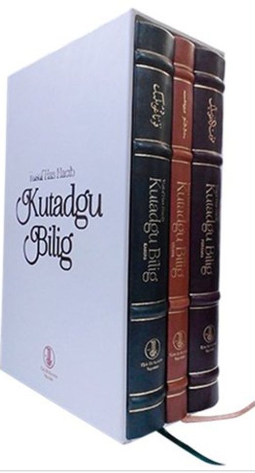 Kutadgu Bilig - (Viyana, Fergana, Kahire Nüshası) (Kutulu 3 Kitap Takım) 