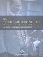 XVI. Türk Tarih Kongresi  20-24 Eylül 2010