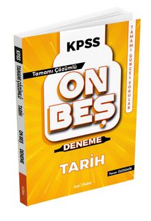 2022 KPSS Tarih Tamamı Çözümlü 15 Deneme - Taner Özdemir