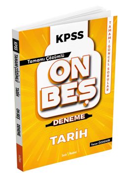 2022 KPSS Tarih Tamamı Çözümlü 15 Deneme 