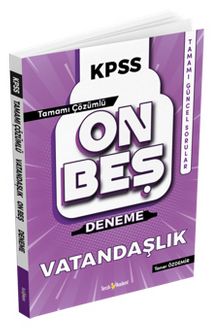 2022 KPSS Vatandaşlık Tamamı Çözümlü 15 Deneme - Taner Özdemir