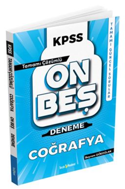 2022 KPSS Coğrafya Tamamı Çözümlü 15 Deneme 