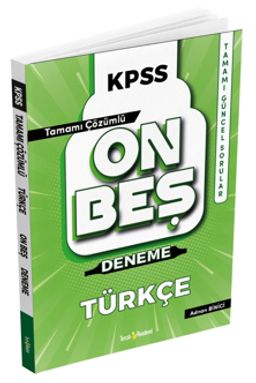2022 KPSS Türkçe Tamamı Çözümlü 15 Deneme 