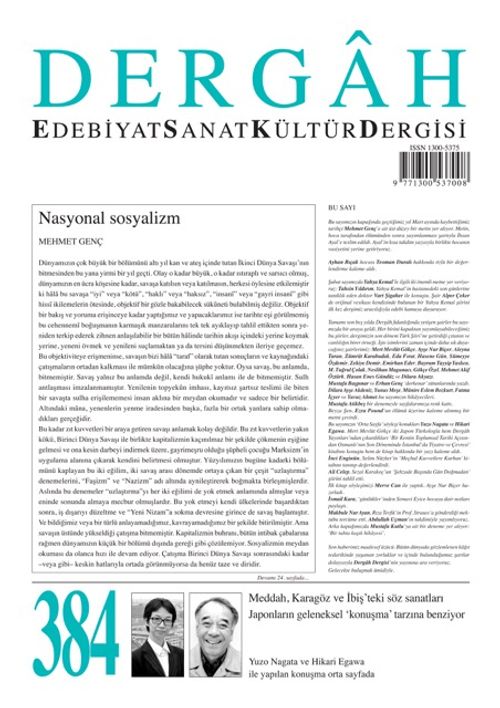 Dergah Edebiyat Sanat Kültür Dergisi Sayı: 384 Şubat 2022