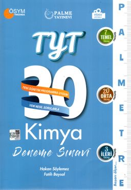 TYT Kimya Palmetre 30'lu Deneme Sınavı