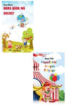 Biri Şiir Mi Dedi - Hayallerini Arayan Palyaço Çocuk Kitapları Seti (2 Kitap) - Emel Metin