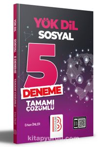 YÖKDİL Sosyal Tamamı Çözümlü 5 Deneme - Erkan Önler