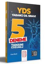 YDS Yabancı Dil Sınavı Tamamı Çözümlü 5 Deneme