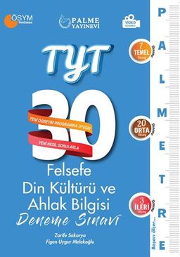 TYT Felsefe Din Kültürü ve Ahlak Bilgisi Palmetre 30