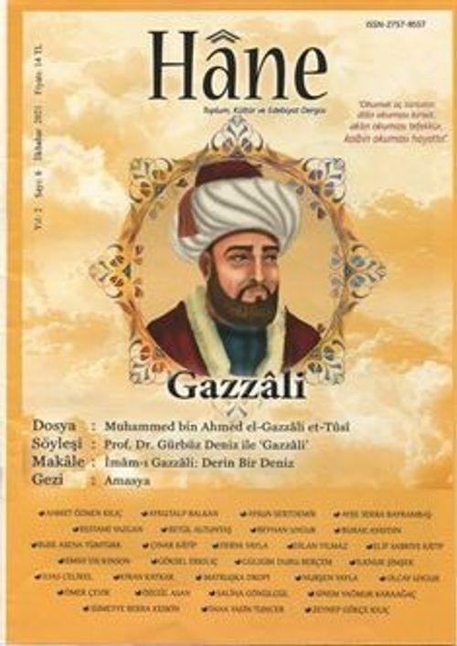 Hane Dergisi Yıl:2  Sayı:6 Gazzali Sayısı