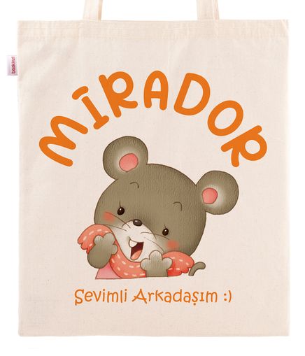 Askılı Bez Çanta - Mirador - Sevimli Arkadaşım	