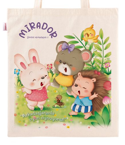 Askılı Bez Çanta - Mirador - Arkadaşlarımla Oyun Oynuyoruz!