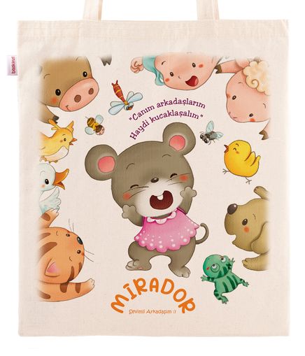 Askılı Bez Çanta - Mirador - Canım Arkadaşlarım	