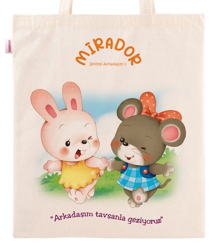 Askılı Bez Çanta - Mirador - Arkadaşım Tavşan