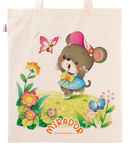 Askılı Bez Çanta - Mirador - Kelebek