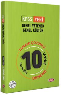KPSS Genel Yetenek Genel Kültür Tamamı Çözümlü 10 Fasikül Deneme