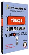 T&uuml;rk&ccedil;e C&uuml;mlede Anlam Video Ders Notları 2