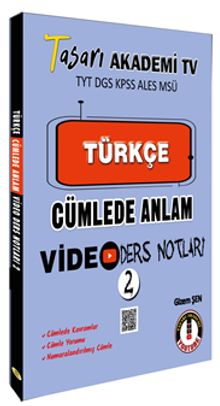 Türkçe Cümlede Anlam Video Ders Notları 2