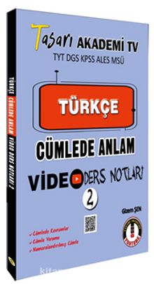 Türkçe Cümlede Anlam Video Ders Notları 2 - Gizem Şen