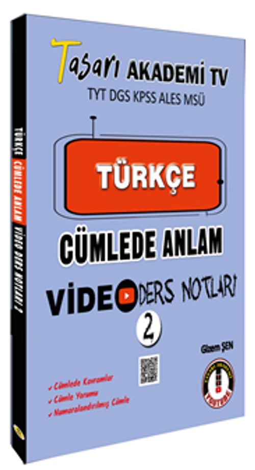 Türkçe Cümlede Anlam Video Ders Notları 2