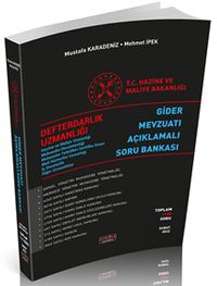 Defterdarlık Uzmanlığı Özel Sınavı Açıklamalı Soru Bankası