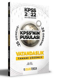 2022 KPSS'nin Pusulası Vatandaşlık Tamamı Çözümlü 25 Deneme 