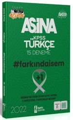 2022 KPSS Aşina Türkçe 15 Deneme