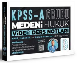 KPSS A Grubu Borçlar Hukuku Video Ders Notları 