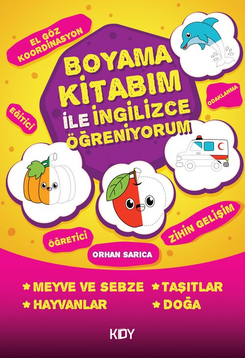 Boyama Kitabım İle İngilizce Öğreniyorum 