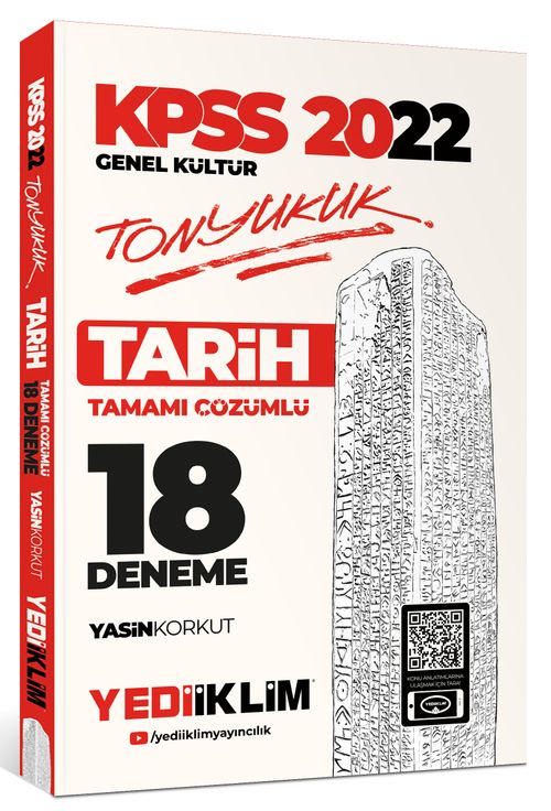 2022 KPSS Genel Kültür Tonyukuk Tarih Tamamı Çözümlü 18 Deneme