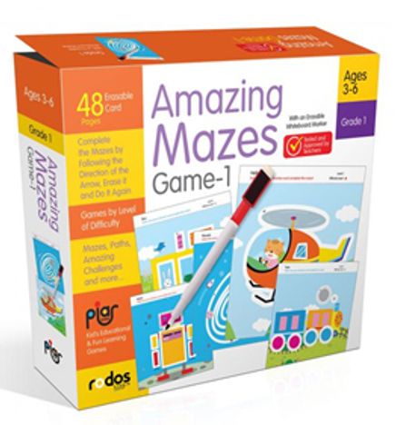 Amazing Mazes Game-1 - Grade-Level 1 - Ages 3-6