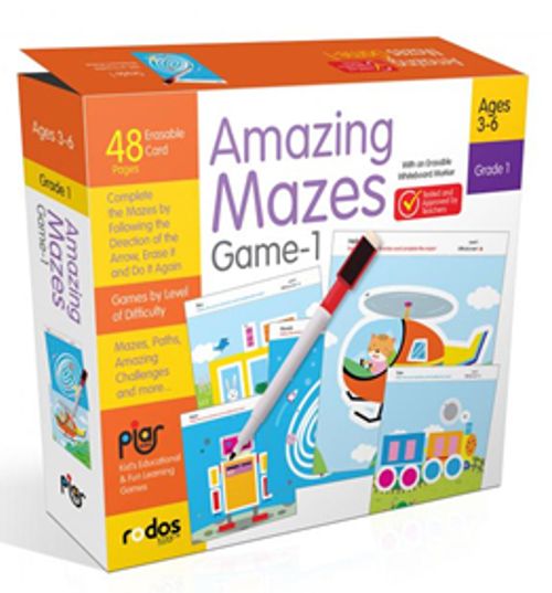 Amazing Mazes Game-1 - Grade-Level 1 - Ages 3-6