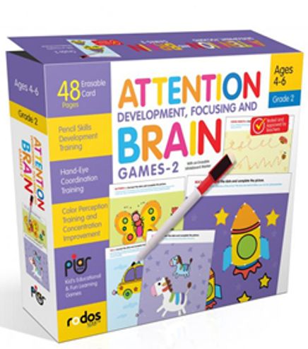 Attention Development, Focusing and Brain Games-2 - Grade-Level 2 - Ages 4-6