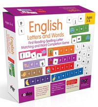 English Letters and Words - First Reading-Spelling-Letter Matching and Word Completion Game - Ages 3-6