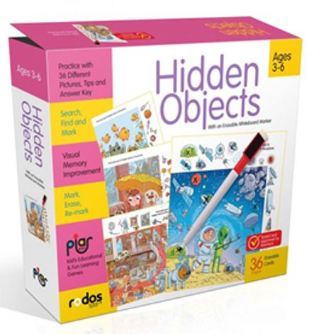 Hidden Objects - Practice With 36 Different Pictures - Search, Find And Mark - Ages 3-6