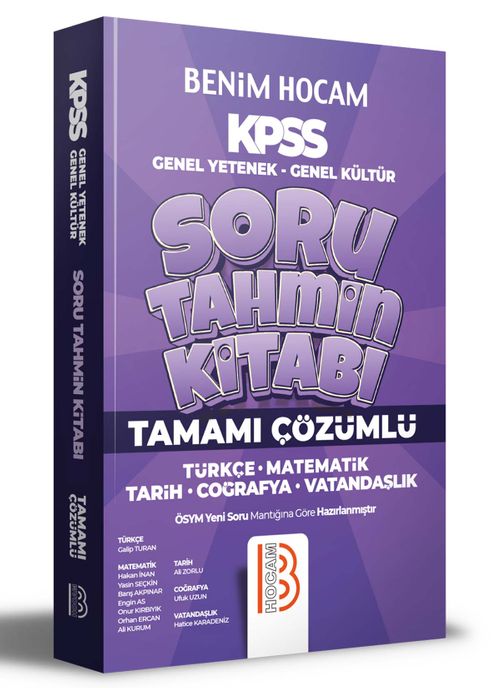 2022 KPSS Genel Yetenek Genel Kültür Tamamı Çözümlü Soru Tahmin Kitabı