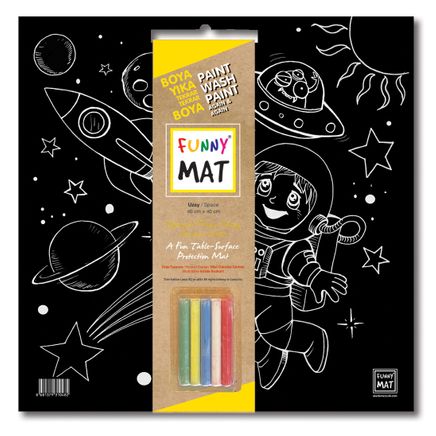 Funny Mat - Black Uzay (Tebeşirli)