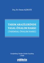 Tarım Arazilerinde Yasal Önalım Hakkı