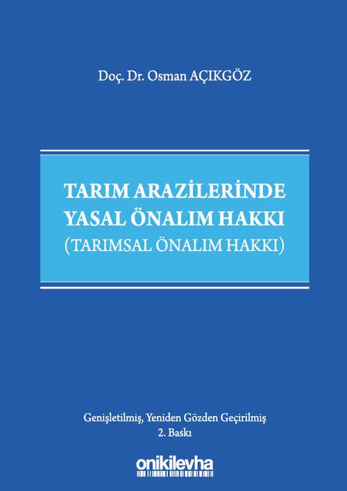 Tarım Arazilerinde Yasal Önalım Hakkı