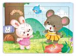 Miradorun Komşusu Bebek Tavşan Ahşap Puzzle 35 Parça (XXXV-44)