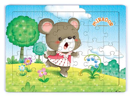 Mirador Ormanda Eğleniyor Ahşap Puzzle 35 Parça (XXXV-39)