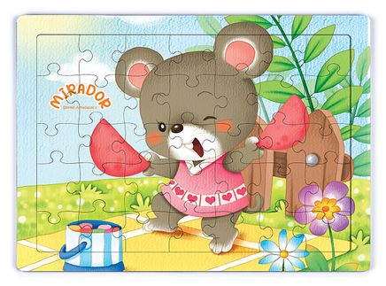 Mirador Şekilleri Öğreniyor Ahşap Puzzle 35 Parça (XXXV-37)