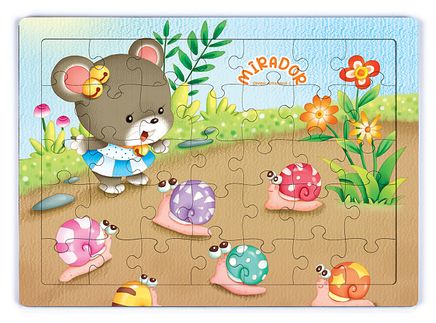 Mirador ve Salyangozlar	Ahşap Puzzle 35 Parça (XXXV-30)