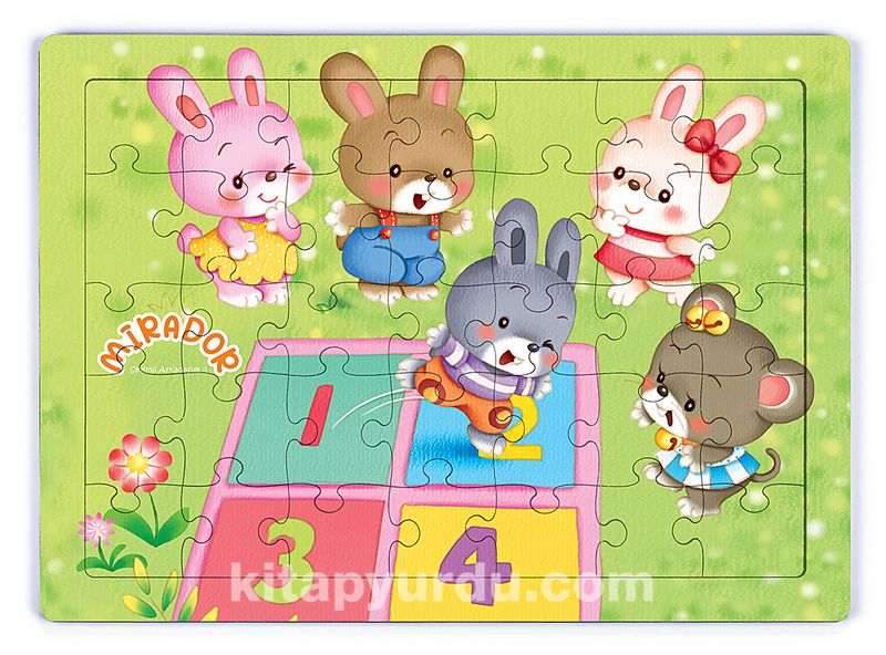 Mirador Çimenlerde Oynuyor Ahşap Puzzle 35 Parça (XXXV-29