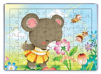 Mirador Çiçekleri Kokluyor Ahşap Puzzle 54 Parça (LIV-45)