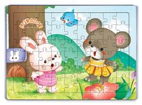 Miradorun Komşusu Bebek Tavşan Ahşap Puzzle 54 Parça (LIV-44)